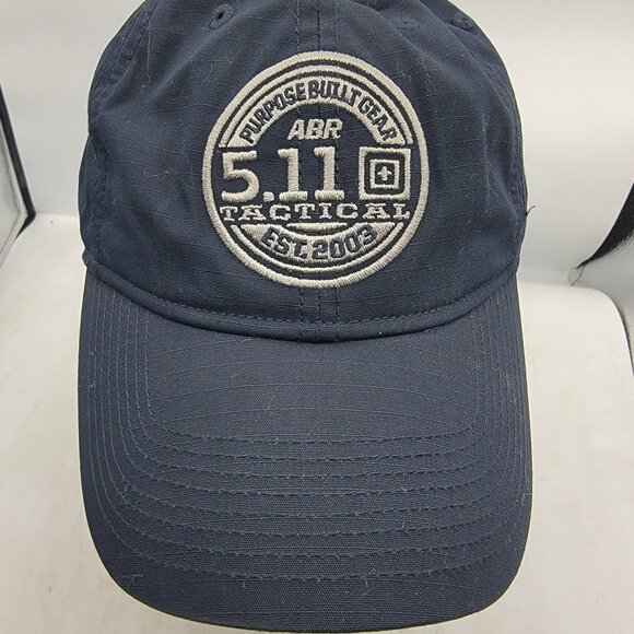 5.11 Tactical Hat Cap Adults Navy Blue Adjustable Baseball Logo Casual Work Wear - Picture 5 of 10